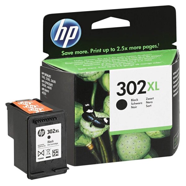 HP 302XL (F6U68AE) schwarz Druckerpatrone  ( F6U68AE )