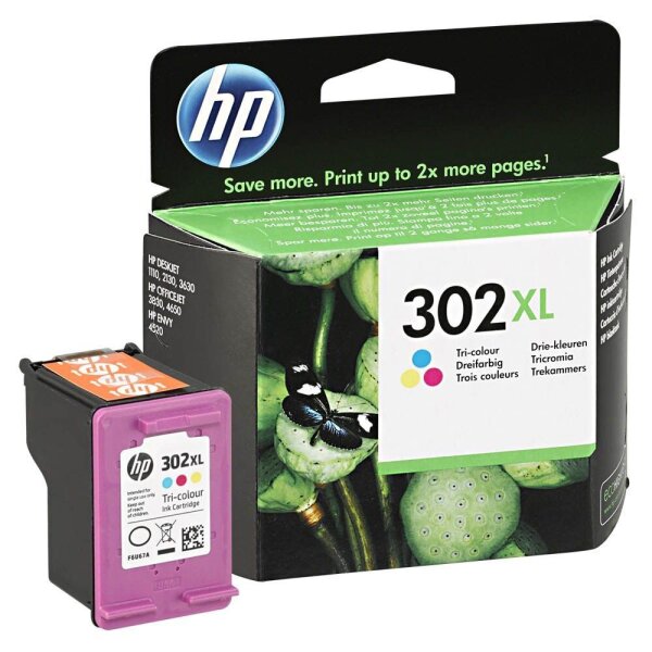 HP 302XL (F6U67AE) color Druckerpatrone  ( F6U67AE )