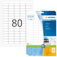 HERMA Etiketten 4336 weiß 35,6 x 16,9 mm, 25 Blatt