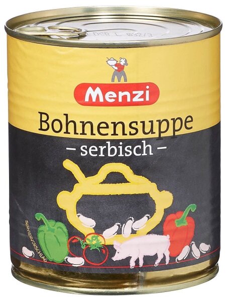 Menzi Bohnensuppe, serbisch 800,0 ml, 1 St.