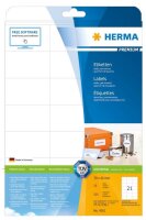 HERMA Etiketten 4361 weiß 70,0 x 42,0 mm, 25 Blatt