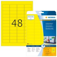 HERMA Etiketten 4366 gelb 45,7 x 21,2 mm, 20 Blatt