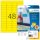 HERMA Etiketten 4366 gelb 45,7 x 21,2 mm, 20 Blatt