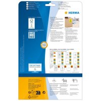 HERMA Etiketten 4367 rot 45,7 x 21,2 mm, 20 Blatt