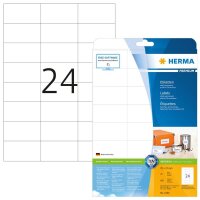 HERMA Etiketten 4390 weiß 70,0 x 37,0 mm, 25 Blatt