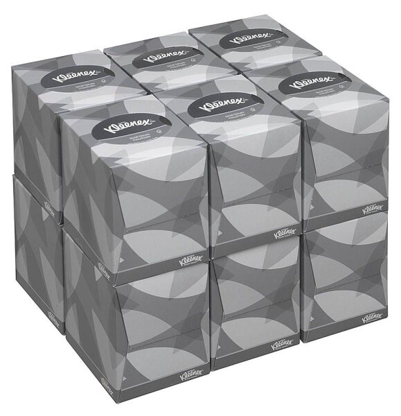 Kleenex® Kosmetiktücherbox 2-lagig weiß, 12x 90 Tücher
