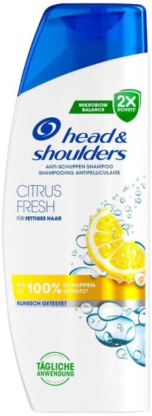 head&shoulders® CITRUS FRESH Shampoo 300 ml  ( 8001090890528 )
