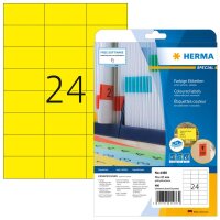 HERMA Etiketten 4466 gelb 70,0 x 37,0 mm, 20 Blatt