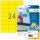 HERMA Etiketten 4466 gelb 70,0 x 37,0 mm, 20 Blatt