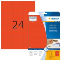 HERMA Etiketten 4467 rot 70,0 x 37,0 mm, 20 Blatt