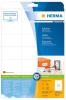 HERMA Etiketten 5054 weiß 70,0 x 42,3 mm, 25 Blatt