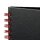 OXFORD Collegeblock Black nRed Spiralbuch kariert DIN A4 ohne Rand, 1 Block