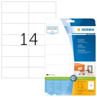 HERMA Etiketten 5057 weiß 105,0 x 42,3 mm, 25 Blatt