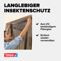 tesa Fliegengitter Insect Stop Standard XL anthrazit 1,2 x 2,5 m