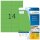 HERMA Etiketten 5061 grün 105,0 x 42,3 mm, 20 Blatt