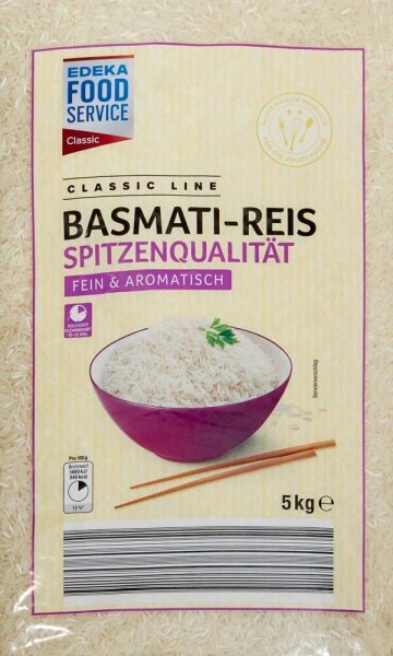 EDEKA Basmati Reis 5,0 kg, 1 Pack