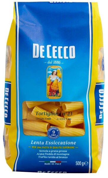 DE CECCO Tortiglioni No. 23 500,0 g, 1 Pack
