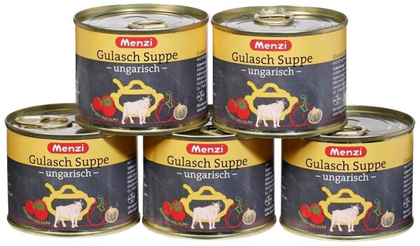 Menzi ungarische Gulasch Suppe  Eintopf 5x 200,0 ml, 5 St.