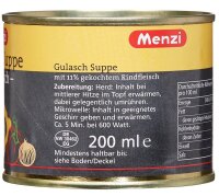 Menzi ungarische Gulasch Suppe  Eintopf 5x 200,0 ml, 5 St.