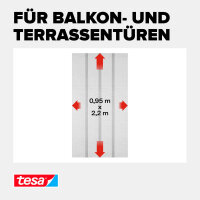tesa Fliegengitter Insect Stop Standard anthrazit 0,95 x 2,2 m