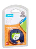 DYMO Schriftband LetraTag 91220 S0721510, 12 mm, schwarz auf weiß, 1 St.