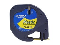 DYMO Schriftband LetraTag 91222 S0721620, 12 mm, schwarz...