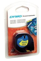 DYMO Schriftband LetraTag 91222 S0721620, 12 mm, schwarz auf gelb, 1 St.