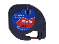 DYMO Schriftband LetraTag 91223 S0721630, 12 mm, schwarz...