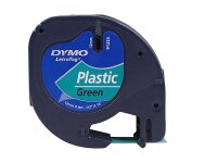 DYMO Schriftband LetraTag 91224 S0721640, 12 mm, schwarz...
