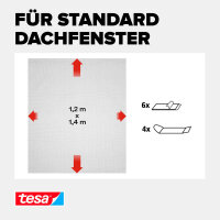 tesa Fliegengitter Insect Stop Comfort weiß 1,2 x 1,4 m