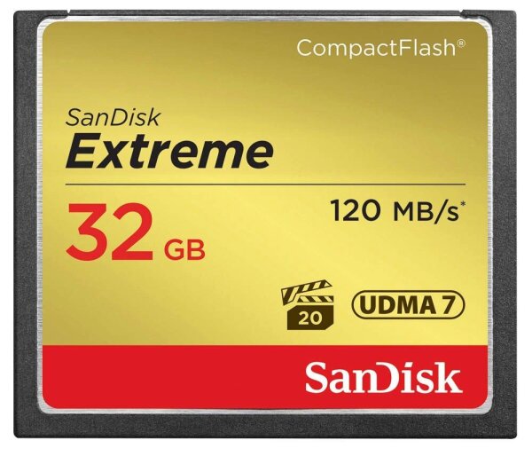 SanDisk Speicherkarte CompactFlash Card Extreme, 32 GB, 1 St.