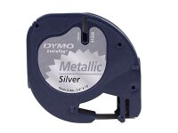 DYMO Schriftband LetraTag 91228 S0721730, 12 mm, schwarz...