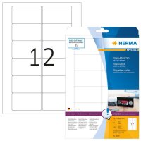 HERMA Video-Etiketten 5070 weiß 78,7 x 46,6 mm, 25...