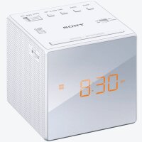 SONY ICF-C1W Radiowecker weiß