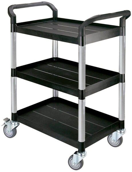 Etagenwagen schwarz 85,0 x 48,0 x 100,0 cm