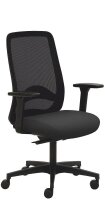 Mayer Bürostuhl, 2338 Stoff schwarz, Gestell schwarz