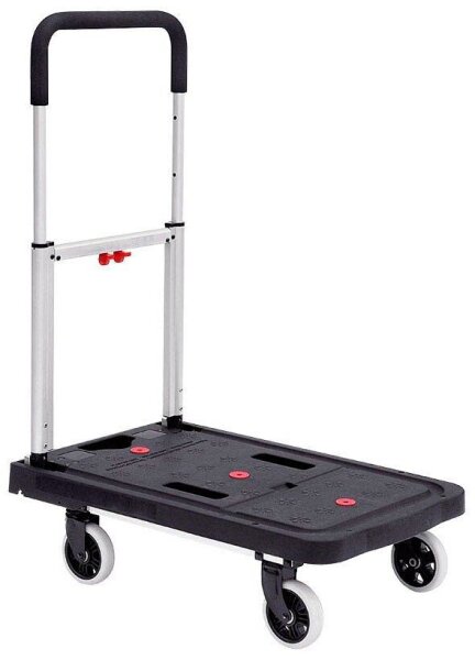 Transportwagen schwarz 68,0 x 41,0 x 92,0 cm bis 130,0 kg