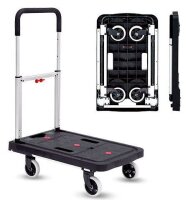 Transportwagen schwarz 68,0 x 41,0 x 92,0 cm bis 130,0 kg