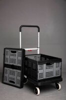 Transportwagen schwarz 68,0 x 41,0 x 92,0 cm bis 130,0 kg
