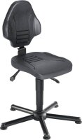 meychair XXL Arbeitsdrehstuhl W13-25-TG-PU schwarz