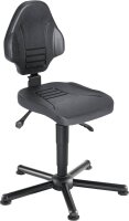 meychair XXL Arbeitsdrehstuhl W13-25-TG-PU schwarz