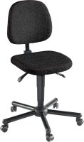 meychair XXL Arbeitsdrehstuhl W19-25-TR-ST schwarz
