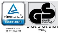 meychair XXL Arbeitsdrehstuhl W15-25-H-PU-FR7 schwarz