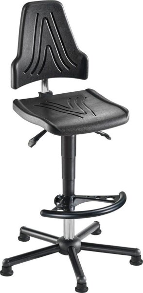 meychair XXL Arbeitsdrehstuhl W19-25-H-PU-FS7 ESD schwarz