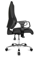 Topstar Bürostuhl Top Point Deluxe Stoff schwarz, Gestell chrom