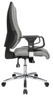 Topstar Bürostuhl Top Point Deluxe Stoff grau, Gestell chrom