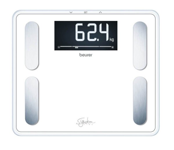 beurer Körperanalysewaage BF 410 SignatureLine weiß für max. 200,0 kg