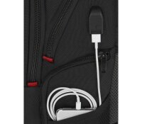 WENGER Laptop-Rucksack Pegasus Deluxe Kunstfaser schwarz 25,0 l bis 40,6 cm (16 Zoll)