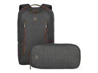 WENGER Laptop-Rucksack CityUpgrade Kunstfaser grau 15,0 l...