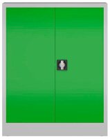 ClassiX Stahlschrank X-530315 lichtgrau, gelbgrün 2 Fachböden 80,0 x 38,0 x 100,0 cm, aufgebaut, 1 St.